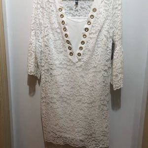 Kenzie all over Lace dress with Juliet sleeves